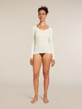 Women's Merino 150 Siren Long Sleeve Sweetheart Top Undyed - 3