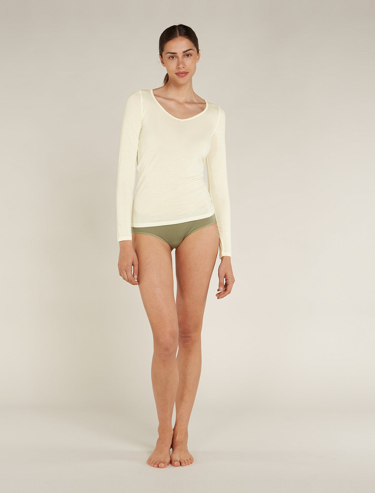 Women's Merino 150 Siren Long Sleeve Sweetheart Top Undyed - 3
