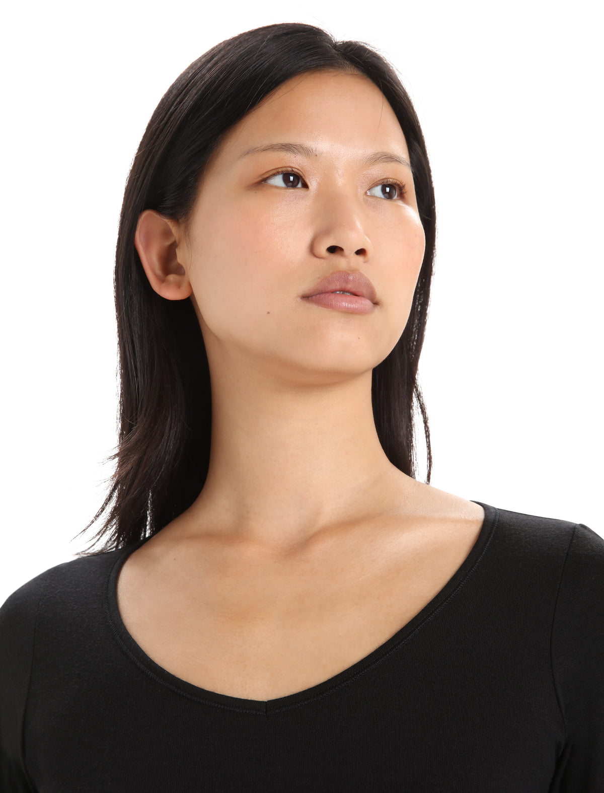 Women's Merino 150 Siren Long Sleeve Sweetheart Top Black - 4