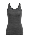 Women's Merino 150 Siren Tank Gritstone Heather - 1