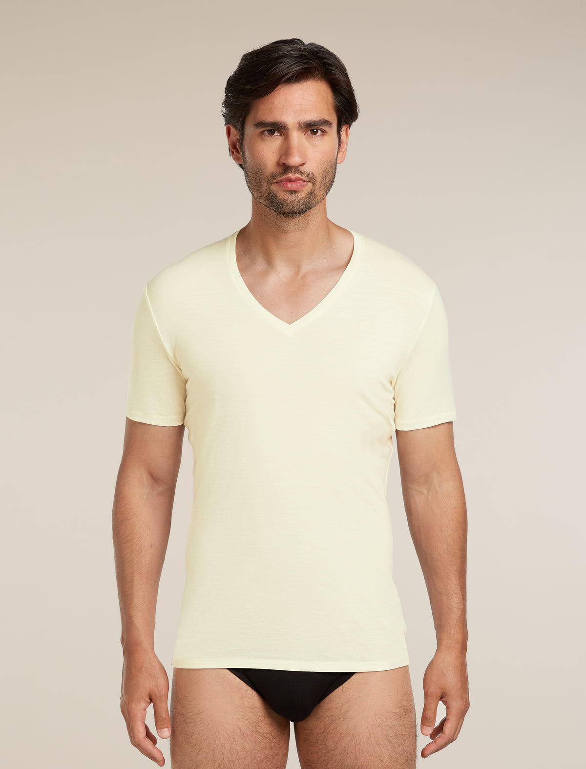 Men's Merino 150 Anatomica Short Sleeve V Neck Top Undyed - 1