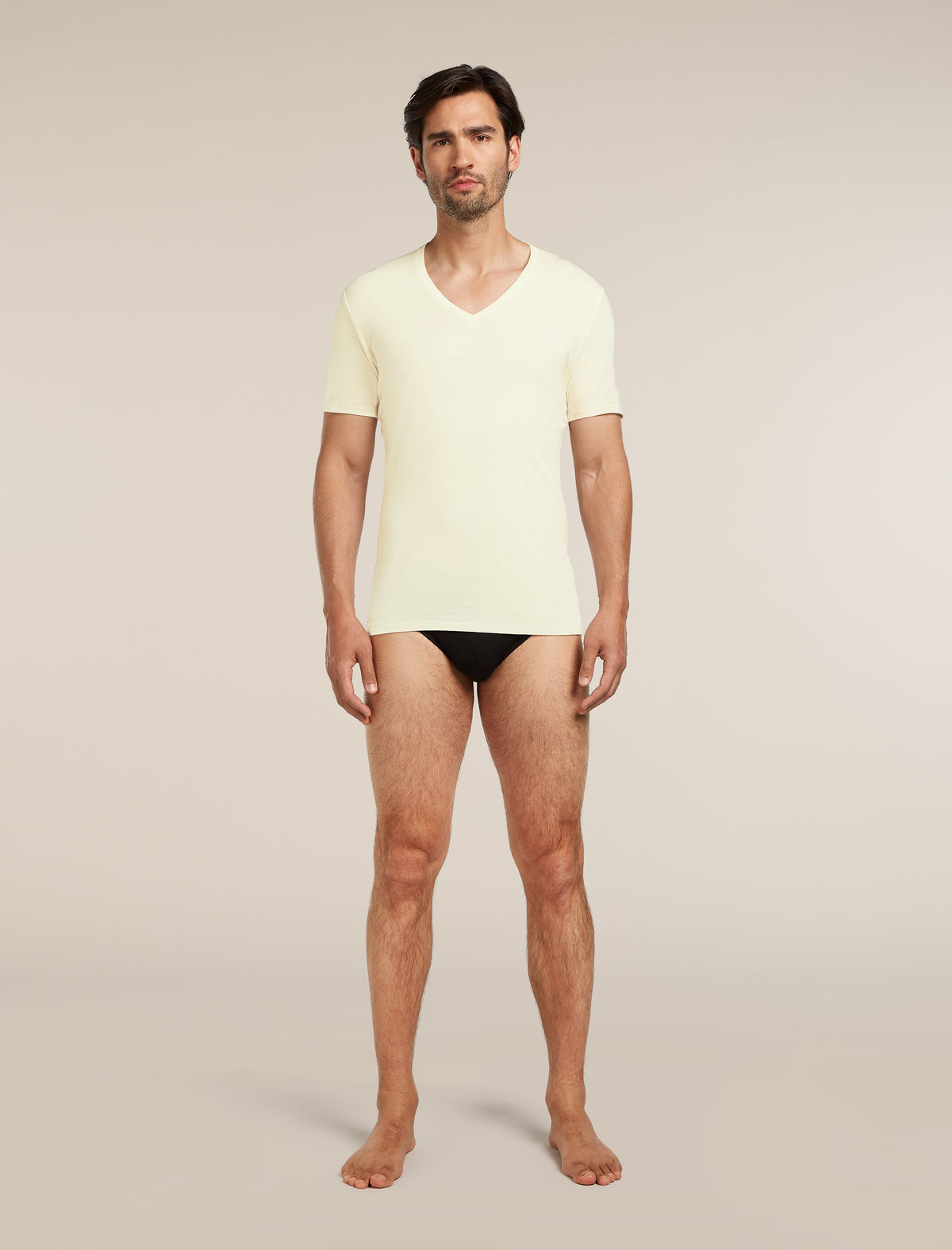 Men's Merino 150 Anatomica Short Sleeve V Neck Top Undyed - 3