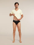 Men's Merino 150 Anatomica Short Sleeve V Neck Top Undyed - 6