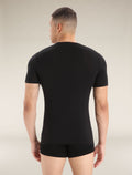 Men's Merino 150 Anatomica Short Sleeve V Neck Top Black - 2