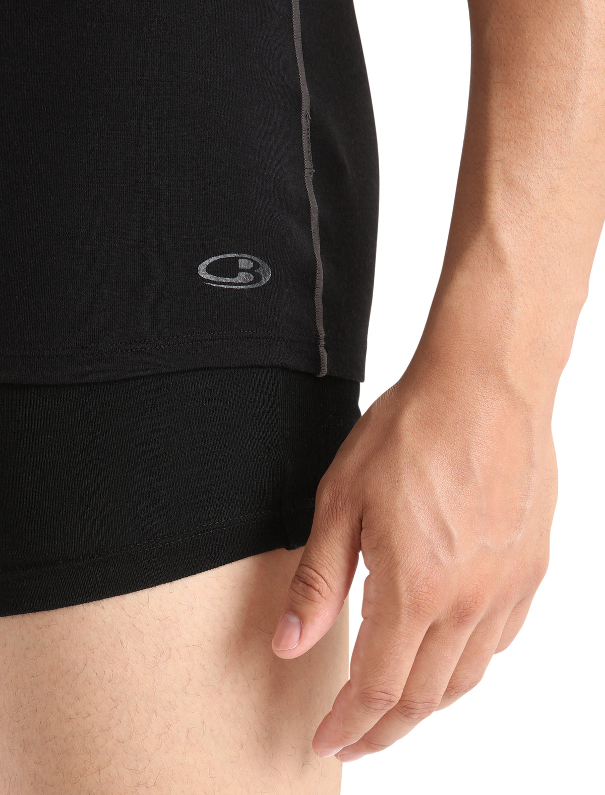 Men's Merino 150 Anatomica Short Sleeve V Neck Top Black - 5