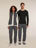 Men's Merino 200 Oasis Long Sleeve Crewe Thermal Top Black - 1