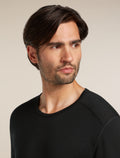 Men's Merino 200 Oasis Long Sleeve Crewe Thermal Top Black - 10