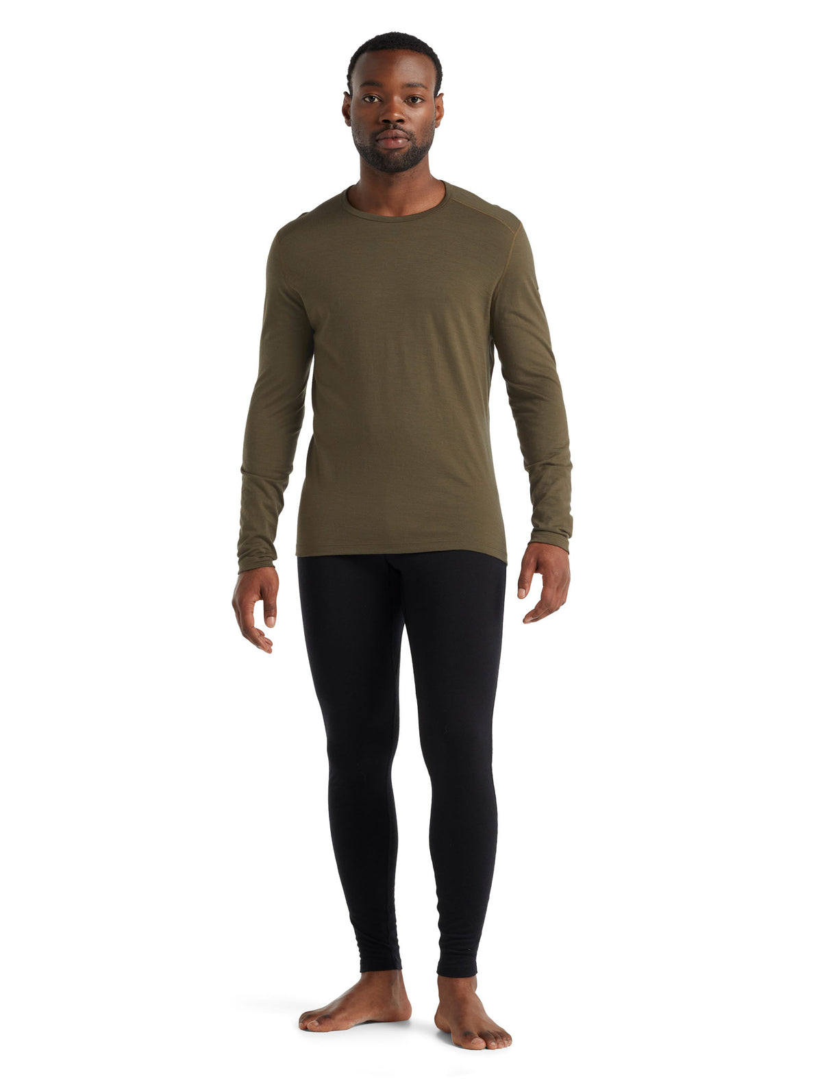 Men's Merino 200 Oasis Long Sleeve Crewe Thermal Top Loden - 3
