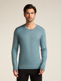Men's Merino 200 Oasis Long Sleeve Crewe Thermal Top Blue ash - 1