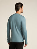 Men's Merino 200 Oasis Long Sleeve Crewe Thermal Top Blue ash - 2