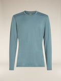 Men's Merino 200 Oasis Long Sleeve Crewe Thermal Top Blue ash - 6