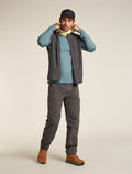 Men's Merino 200 Oasis Long Sleeve Crewe Thermal Top Blue ash - 4