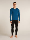 Men's Merino 200 Oasis Long Sleeve Crewe Thermal Top Atlantis - 3