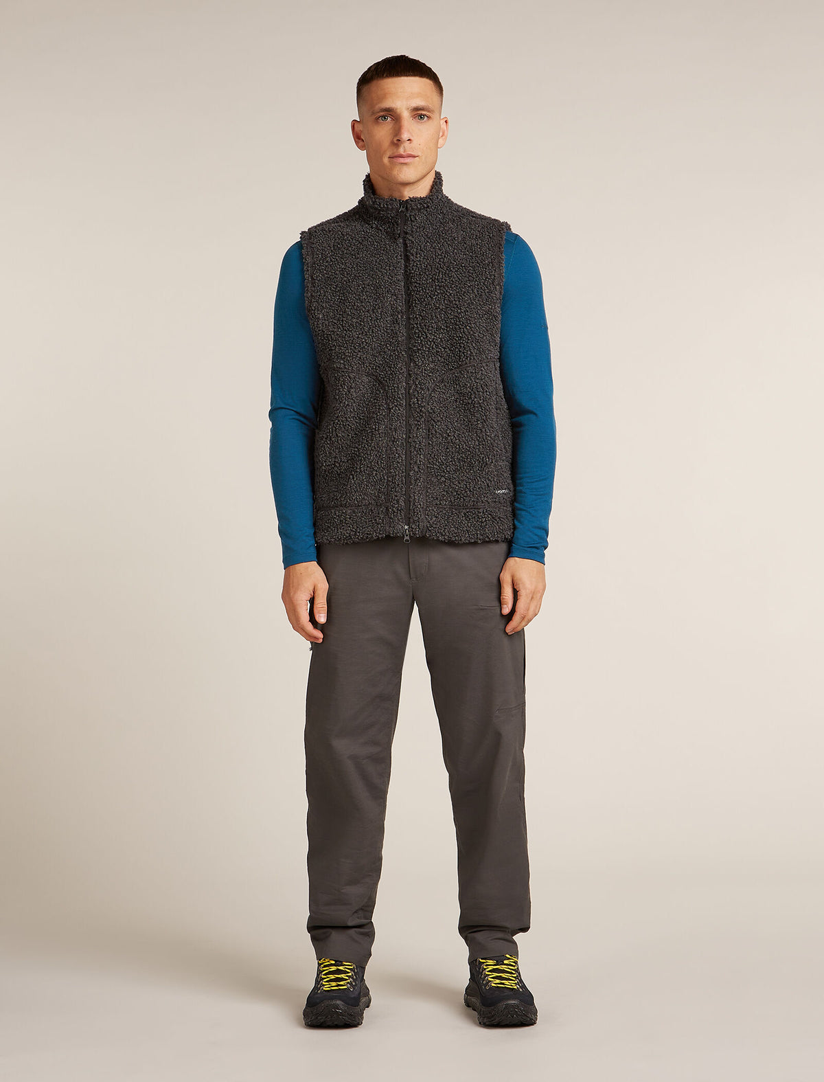 Men's Merino 200 Oasis Long Sleeve Crewe Thermal Top Atlantis - 4