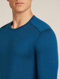 Men's Merino 200 Oasis Long Sleeve Crewe Thermal Top Atlantis - 5