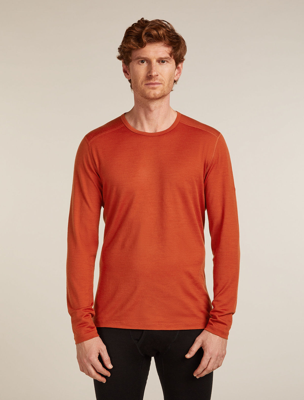Men's Merino 200 Oasis Long Sleeve Crewe Thermal Top Agate - 1
