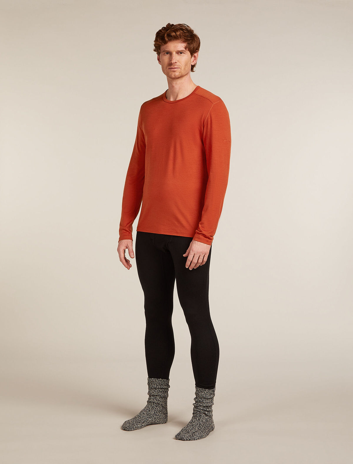 Men's Merino 200 Oasis Long Sleeve Crewe Thermal Top Agate - 6