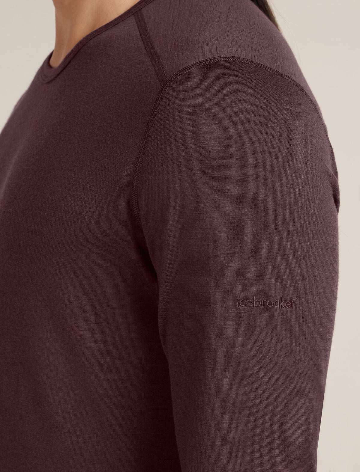 Men's Merino 200 Oasis Long Sleeve Crewe Thermal Top Java - 6