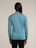 Men's Merino 200 Oasis Long Sleeve Crewe Thermal Top Topaz/Undyed - 2
