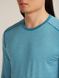 Men's Merino 200 Oasis Long Sleeve Crewe Thermal Top Topaz/Undyed - 5