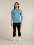 Men's Merino 200 Oasis Long Sleeve Crewe Thermal Top Topaz/Undyed - 7