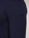 Men's Merino 200 Oasis Long Sleeve Crewe Thermal Top Midnight Navy - 5