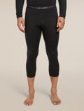 Men's Merino 200 Oasis 3/4 Thermal Leggings Black - 1