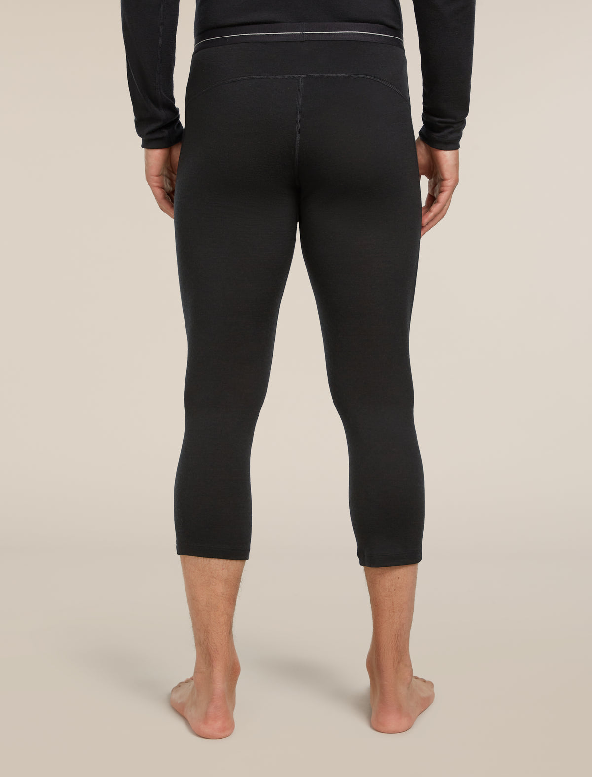 Men's Merino 200 Oasis 3/4 Thermal Leggings Black - 2