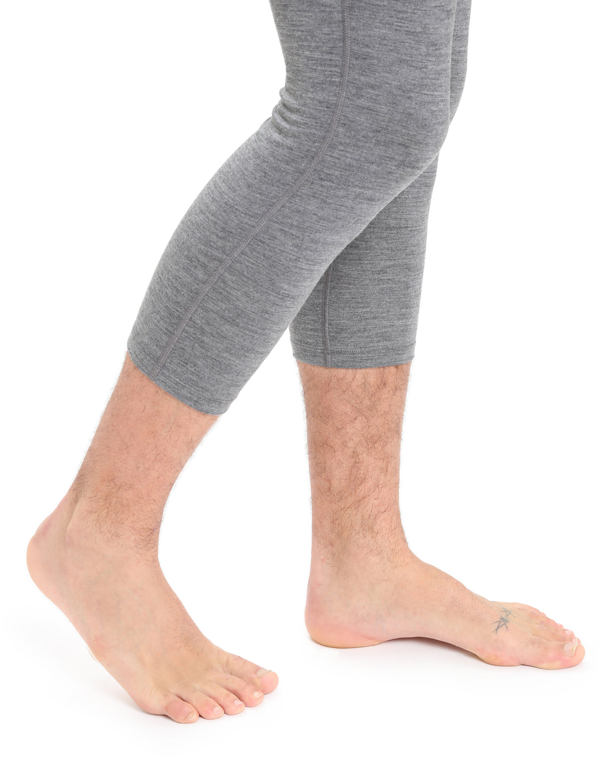 Men's Merino 200 Oasis 3/4 Thermal Leggings Gritstone Heather - 5