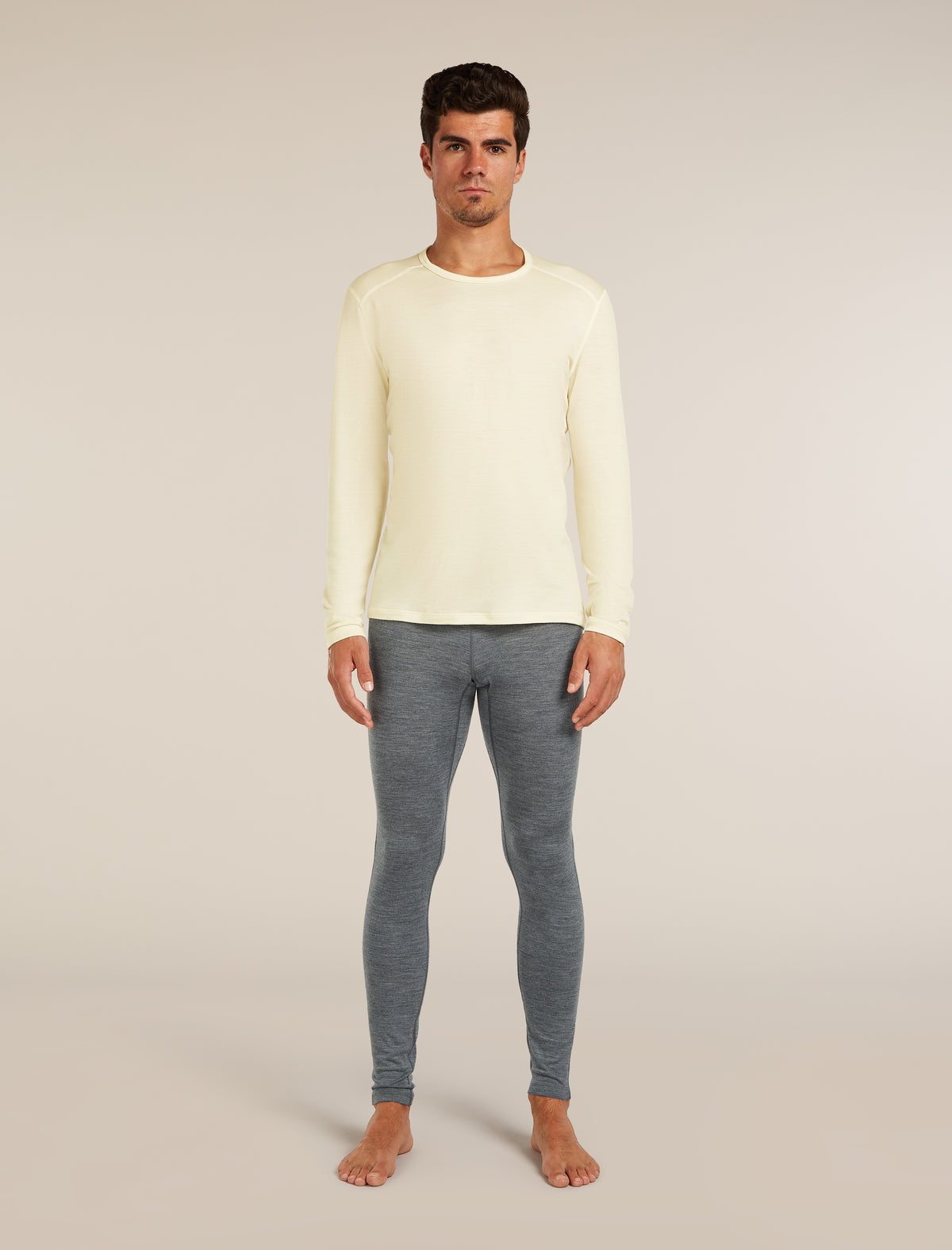 Men's Merino 200 Oasis Thermal Leggings Gritstone Heather - 3