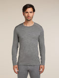 Haut col rond isotherme à manches longues 260 Tech en mérinos Homme Gritstone Heather - 1