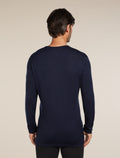 Men's Merino 260 Tech Long Sleeve Crewe Thermal Top Midnight Navy - 2