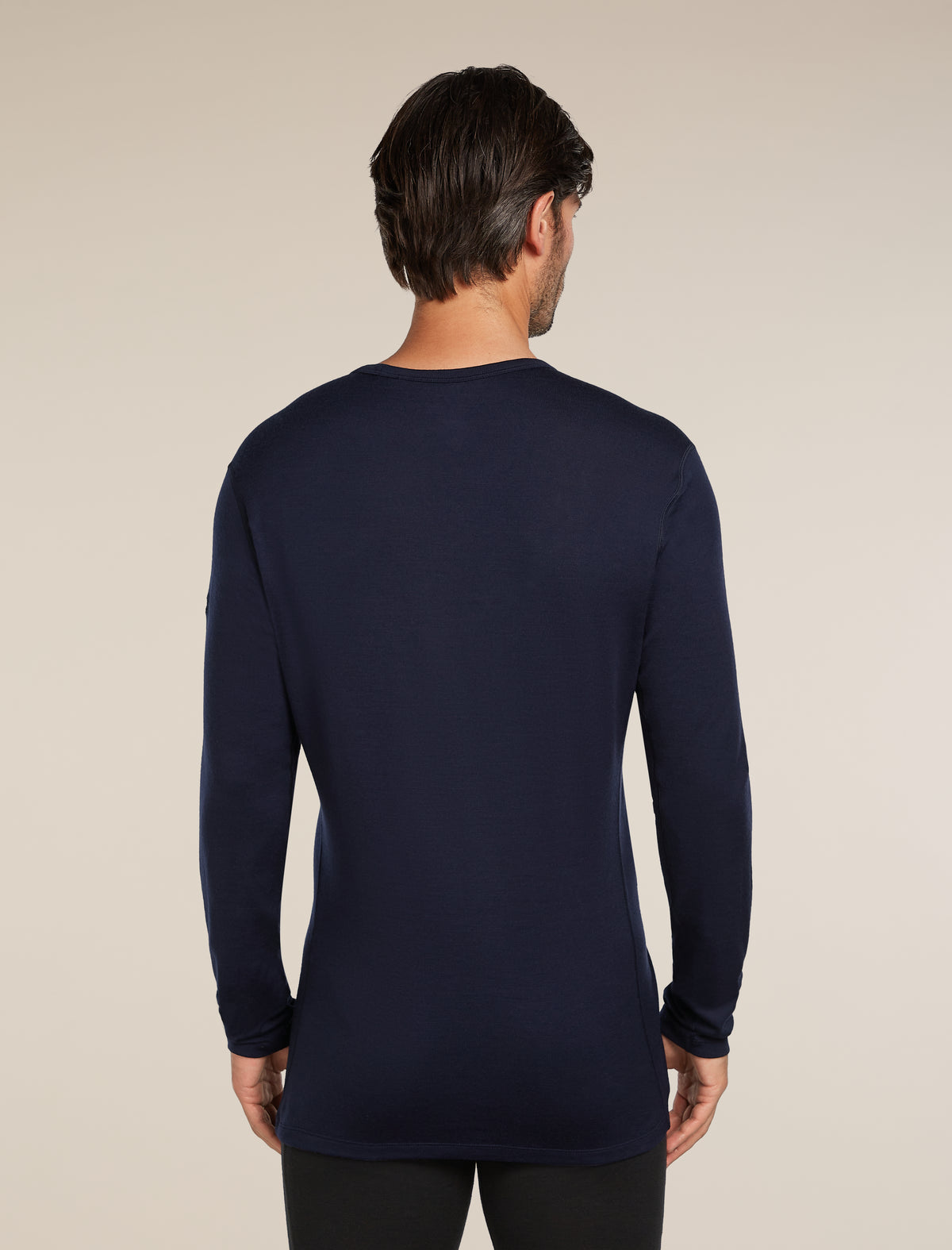 Men's Merino 260 Tech Long Sleeve Crewe Thermal Top Midnight Navy - 2