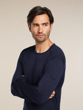 Men's Merino 260 Tech Long Sleeve Crewe Thermal Top Midnight Navy - 6