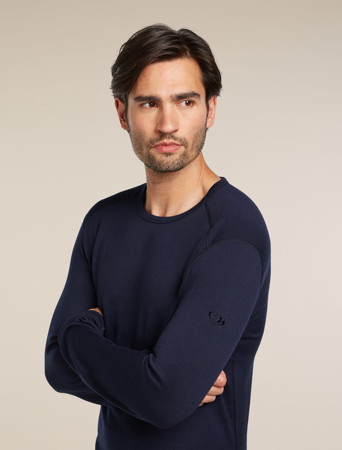 Men's Merino 260 Tech Long Sleeve Crewe Thermal Top Midnight Navy - 6