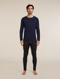Men's Merino 260 Tech Long Sleeve Crewe Thermal Top Midnight Navy - 3
