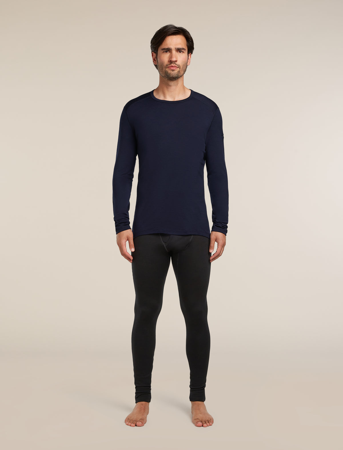 Men's Merino 260 Tech Long Sleeve Crewe Thermal Top Midnight Navy - 3