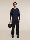 Men's Merino 260 Tech Long Sleeve Crewe Thermal Top Midnight Navy - 4