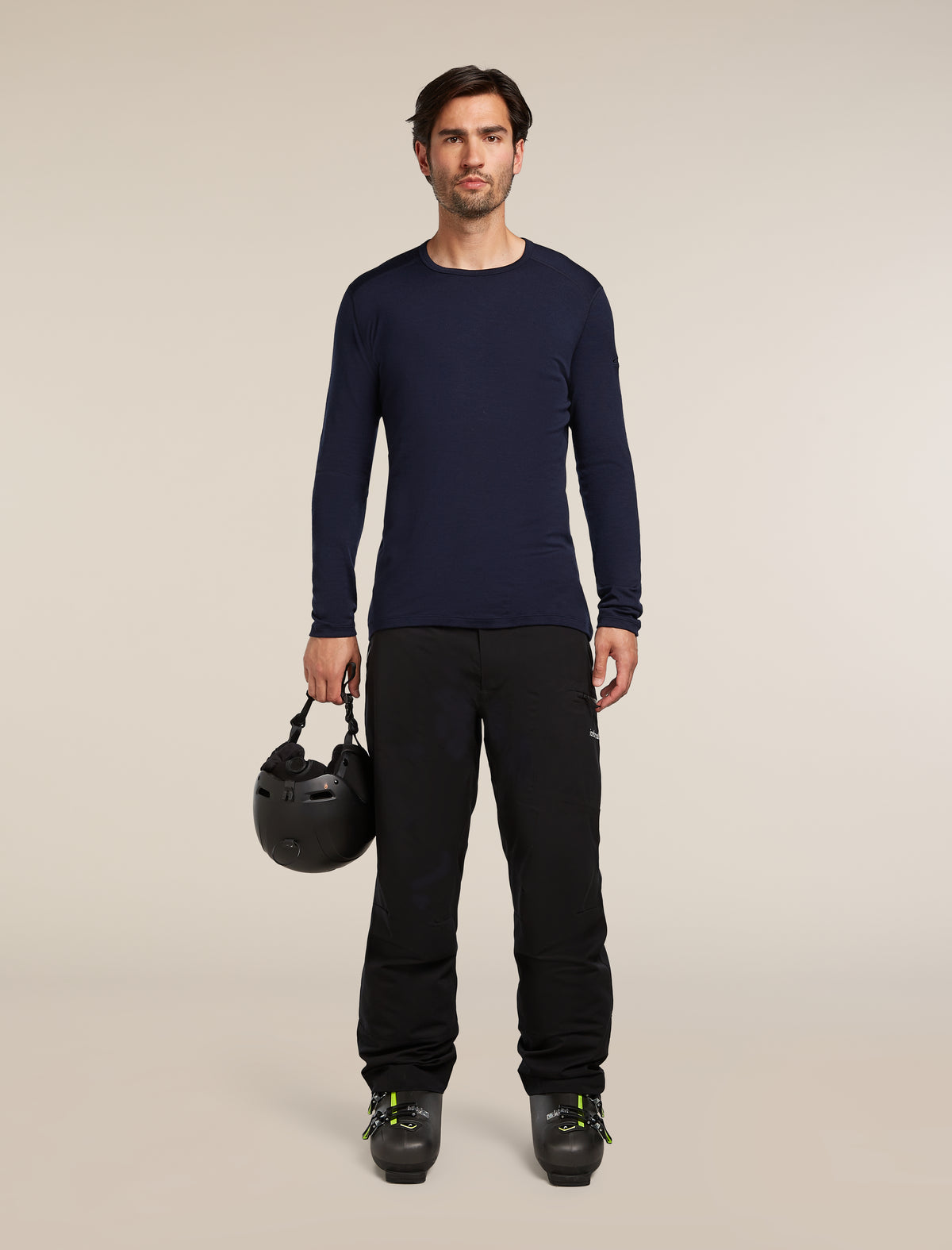 Men's Merino 260 Tech Long Sleeve Crewe Thermal Top Midnight Navy - 4