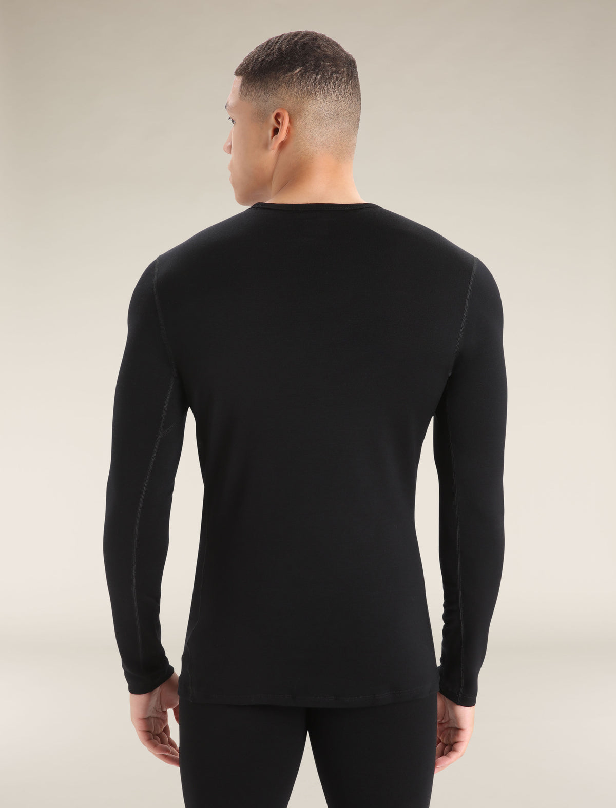 Men's Merino 260 Tech Long Sleeve Crewe Thermal Top Black Unboxed - 1