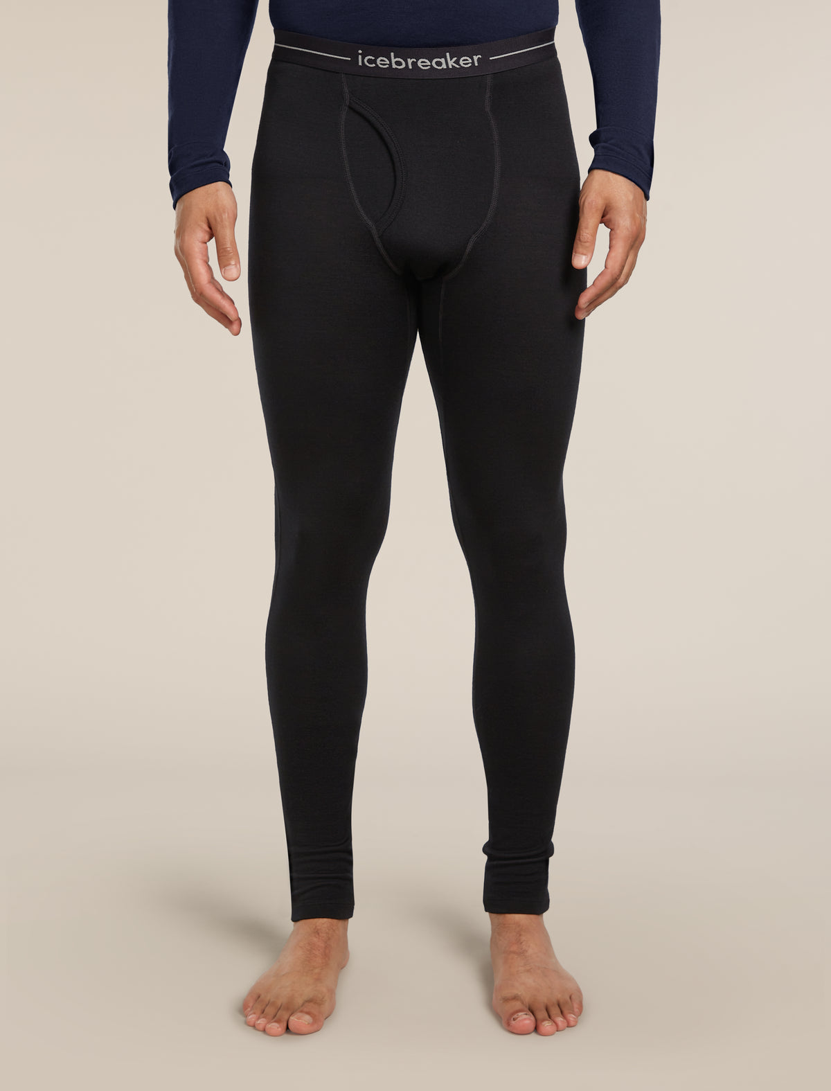 Legging isotherme avec braguette 260 Tech en mérinos Homme Black - 1