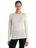 Women's Merino 200 Oasis Long Sleeve Crewe Thermal Top Undyed - 1