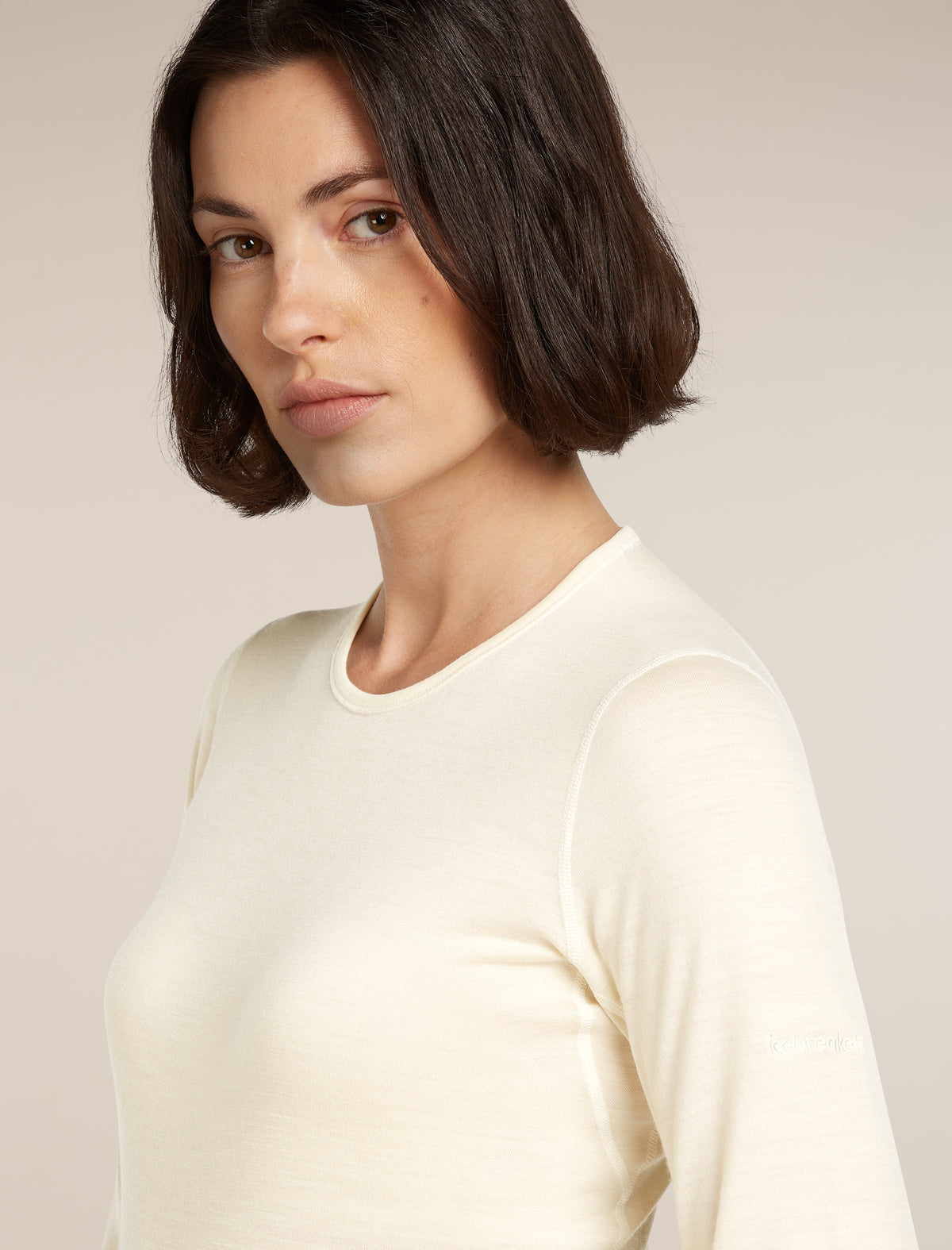 Women's Merino 200 Oasis Long Sleeve Crewe Thermal Top Undyed - 6