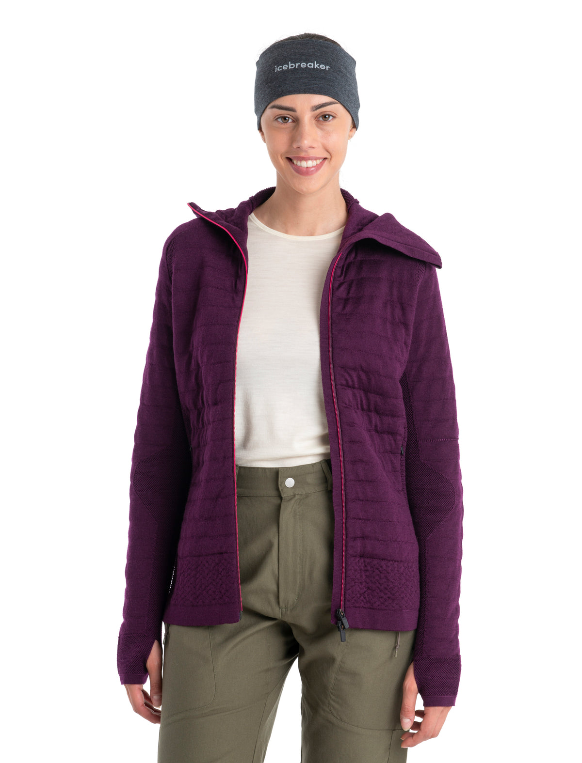 Women's Merino 200 Oasis Long Sleeve Crewe Thermal Top Undyed - 5