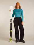 Women's Merino 200 Oasis Long Sleeve Crewe Thermal Top Topaz - 4