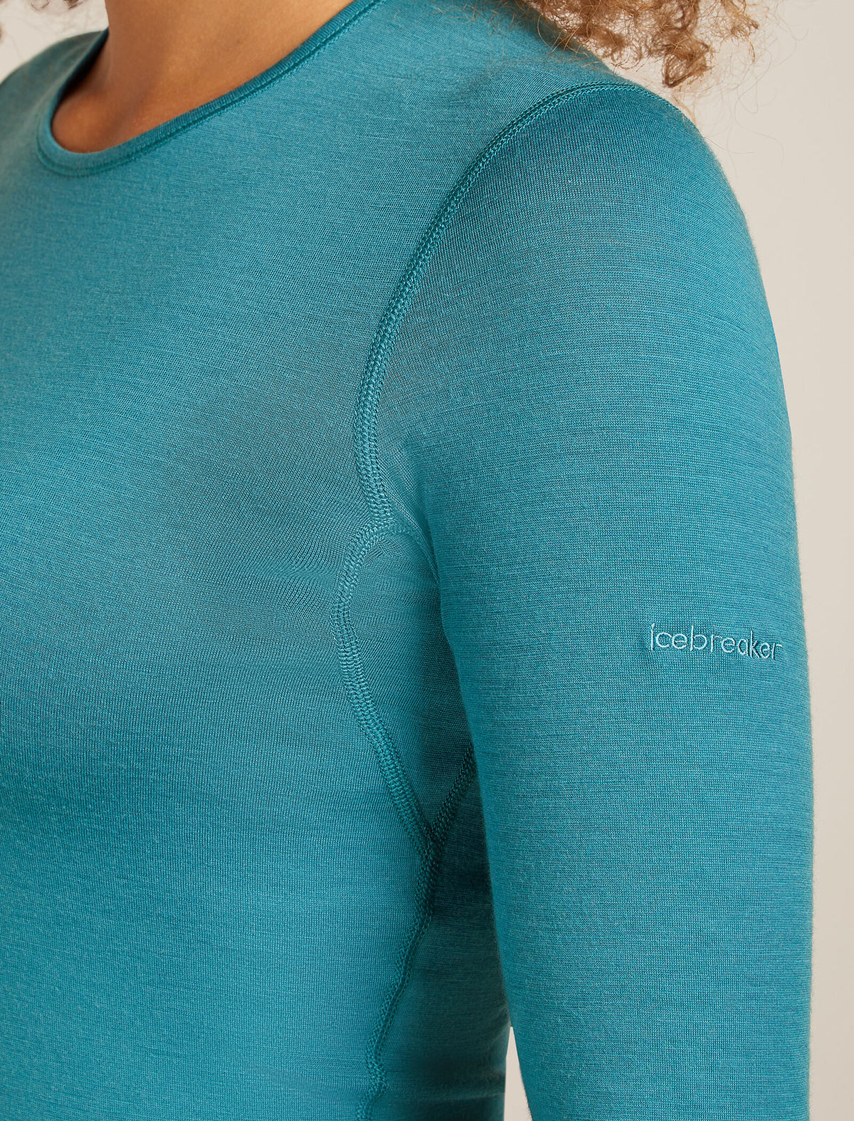 Women's Merino 200 Oasis Long Sleeve Crewe Thermal Top Topaz - 6