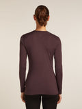Women's Merino 200 Oasis Long Sleeve Crewe Thermal Top Java - 2