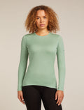 Women's Merino 200 Oasis Long Sleeve Crewe Thermal Top Seaglass - 1