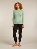 Women's Merino 200 Oasis Long Sleeve Crewe Thermal Top Seaglass - 3