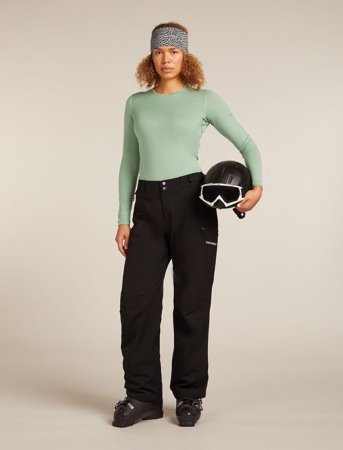 Women's Merino 200 Oasis Long Sleeve Crewe Thermal Top Seaglass - 4